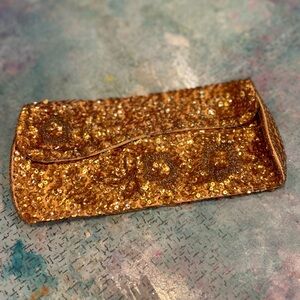 Vintage Golden Sparkle Clutch